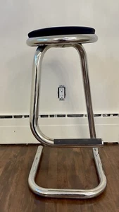 Vintage Paperclip Stool | Tubular Chrome Stool || Vintage Stool | Bar Stool - Picture 1 of 14