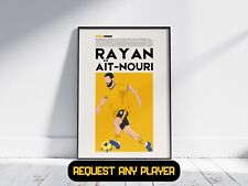 Rayan Aït-Nouri Wolves - Football Poster - A5/A4/A3/A2/A1/A0