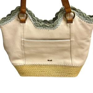 The Sak Sierra Hobo-Schultertasche Espadrille Buttercup Leder Häkelbesatz - Bild 1 von 6