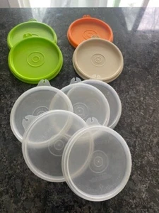 TUPPERWARE RND 4" SEAL/Replacement LID 733 Many Colors Condiment, Caddy, Dessert - Picture 1 of 5