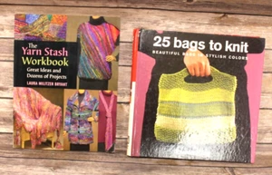 25 Bags to Knit: Beautiful Bags in Stylish Colors &  The Yarn Stash Workbook- VG - Bild 1 von 10