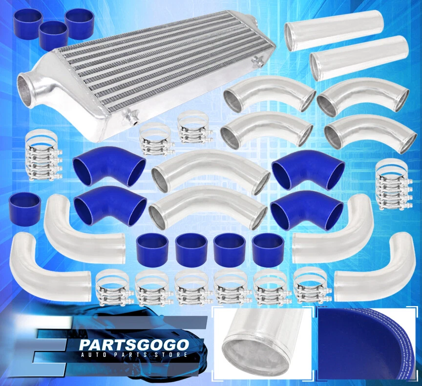 Universal Bar & Plate Jdm Intercooler + 65mm Piping Kit +Silicone Adapter +Clamp - Image 1 of 1