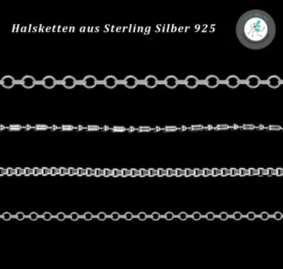 Halskette Sterling Silber 925 Glücksbringer 41-46-47-50-51-55-56 cm Geschenkidee - Bild 1 von 4