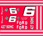 #6 MAYNARD TROYER FORD 1/43rd Scale Slot Car Decals