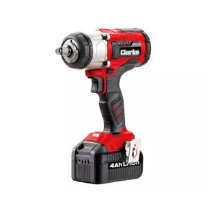 CLARKE CIR184LIP 18V 400NM 1/2" DRIVE IMPACT WRENCH, 2 X 4AH BATTERIES & CHARGER - Picture 1 of 2