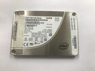 Intel 320 Series 160GB 2.5" SATA II Solid State Drive SSD. SSDSA2BW160G3L - Image 1 of 2