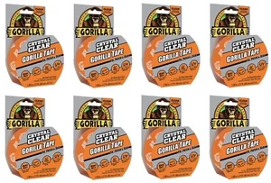 Gorilla 6027002 1.88" X 27' ft Crystal Clear Waterproof Repair Tape - Pack of 8 - Picture 1 of 4