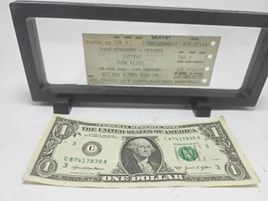 Nov 1987 Pink Floyd Concert Ticket With 3 .5" x 9" Display - Atlanta, GA - Picture 1 of 4