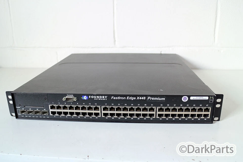 Foundry FastIron Edge X448 Premium Sold Without Power Supply FESX448 PREM - Image 1 of 1