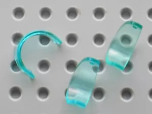 3 x Visiere de casque LEGO TrLtBlue minifig Helmet Visor 2447 / 6395 6543 6346 - Picture 1 of 1