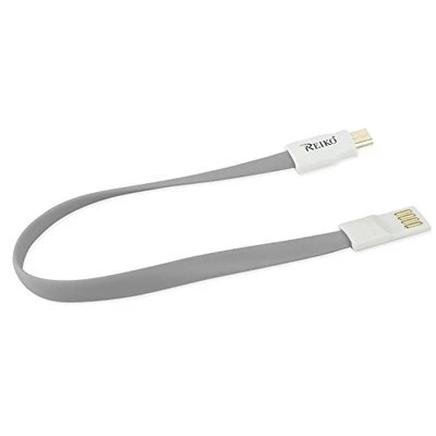 Reiko 48inch 8pin magnetic Charge + Sync Micro USB cable - Retail Package -Gray - Image 1 of 3