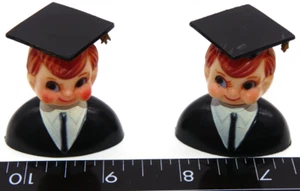 Vintage Wilton Graduation Boy Graduate Cake Tops Topper Figure Toy 769 Hong Kong - Picture 1 of 4