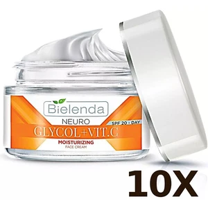 10X Bielenda Neuro Glycol Vitamin + C Feuchtigkeitsspendende Gesichtscreme LSF 20-50ml - Bild 1 von 7