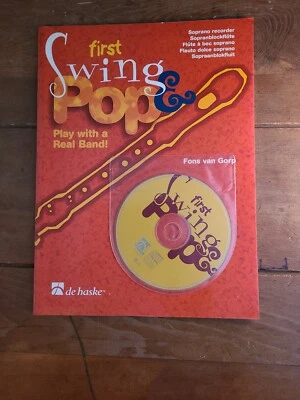 First Swing & Pop Soprano Recorder Play w/a Real Band De Haske Book&CD New 1977 - Image 1 of 4