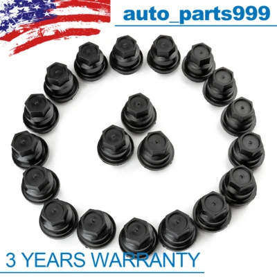 Tapa de 20 piezas de tuerca negra 15661036 para Chevrolet S10 Blazer GMC Jimmy Sonoma Foto 1 de 4