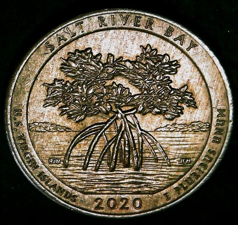 2020 D Salt River Bay Improperly Annealed Quarter Error - Rare - Free Shipping! Cover
