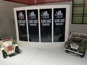 1940-60 Land Rover Series 1 Lucas Patented England Wiring Loom Wrap Labels - Picture 1 of 2