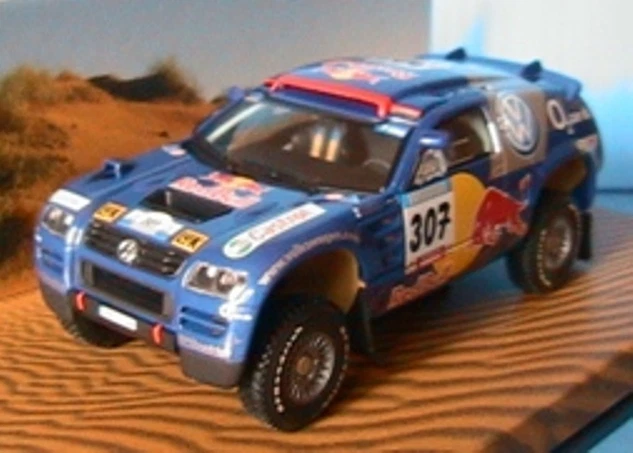 VW VOLKSWAGEN RACE TOUAREG #307 RALLYE DAKAR 2005 SABY PERRIN MINICHAMPS 1/43 - Immagine 1 di 1