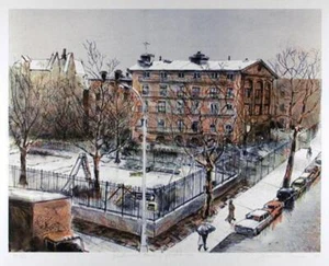 Jason Crum, Underwood Park, Lithograph, signed and numbered in pencil - Picture 1 of 3