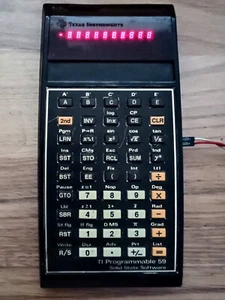 Calculatrice Texas Instruments TI-59 fonctionne avec module Master Library - Photo 1/2