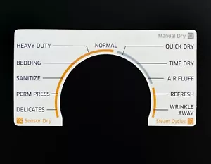 Samsung Dryer Sticker Label - for Model DV42H5200EW Control Panel - Waterproof - Picture 1 of 3