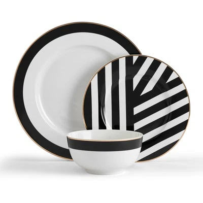 Mikasa Luxe Deco 12-piece China Dinner Set - Image 1 of 4