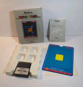 Vectrex Star Trek Game With Box Manual & Overlay COMPLETE TESTED