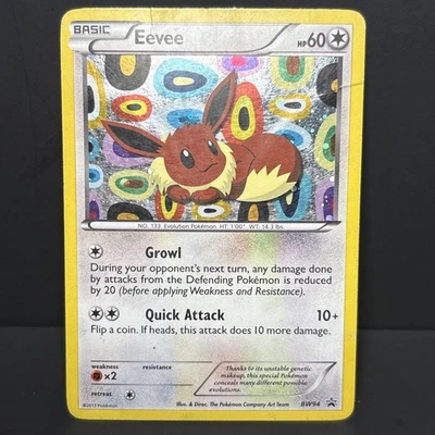 Eevee BW94 Black & White Holo Heavily Played - Image 1 of 4