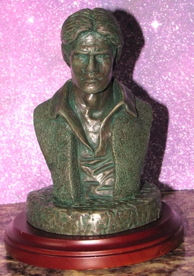 Busto de bronce sintético fundido en frío de Star Wars de HAN SOLO por el escultor Kenner Larry Elig Foto 1 de 4