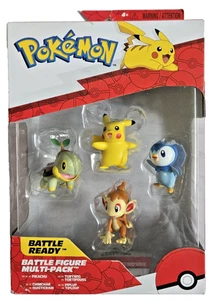 POKEMON BATTLE FIGUR MULTIPACK PILACHU CHIMCHAR TURTWIG PIPLUP 4 PACK BRANDNEU - Bild 1 von 9