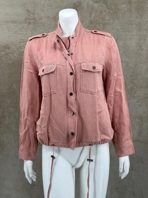 Chaqueta Rails Mujer Pequeña Rosa Dust Collins Utilidad Cordón Lino Gorpcore Foto 1 de 4