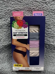 Fruit of the Loom Perizoma Donna XL 8 360 Elasticizzato Senza Cuciture Confezione da 6 Nuovo - Foto 1 di 3