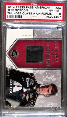 2014 Press Pass American Thunder A 级制服 Jeff Gordon #JG PSA 8 — 第 1/2 张图片