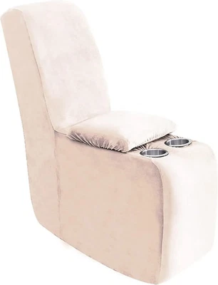  2-Piece Velvet Recliner Console Cover Stretch Additional Reclining Slipcover - Image 1 of 4