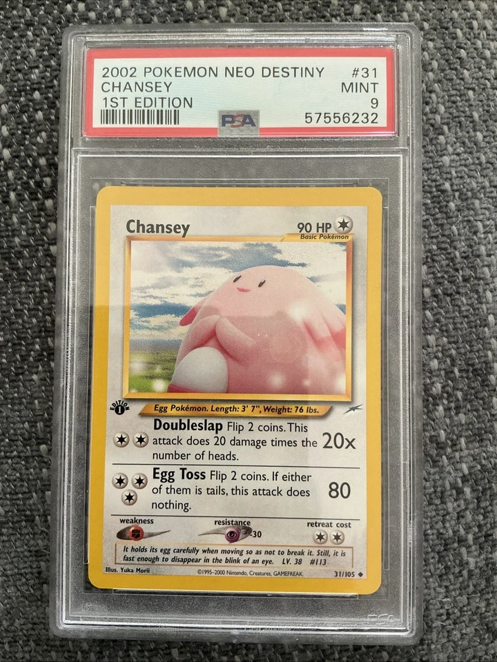 Pokémon Neo Destiny Chansey 31/105 Set 2002 Vintage PSA 9 1st Edition - Image 1 of 1