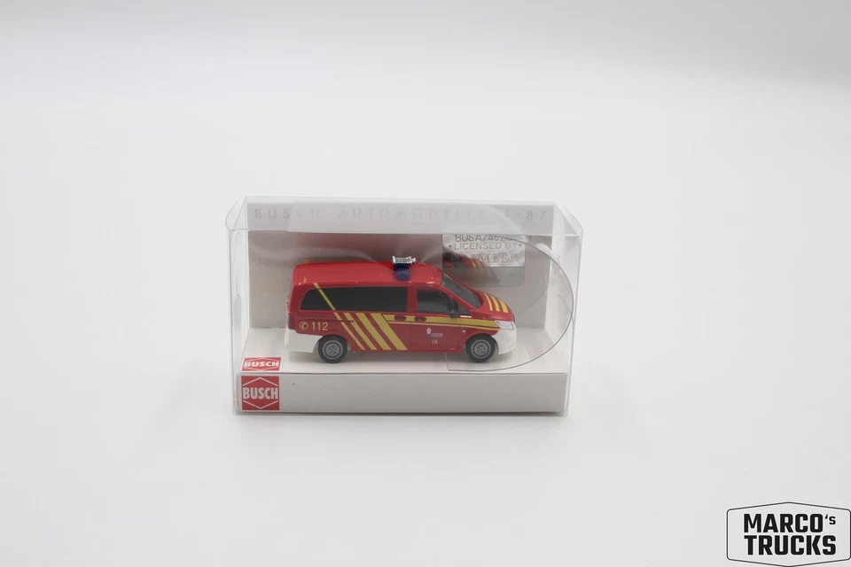 Busch Mercedes Vito "Fire Department Alsfeld" No. 51184 1:87 /BU381 - Image 1 of 1