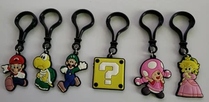 Super Mario Nintendo Backpack Clips School Set of 6 NEW - Picture 1 of 3