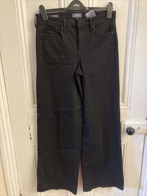 NYDJ Teresa Wide Leg Ankle Jeans UK 10 Black New - Image 1 of 3