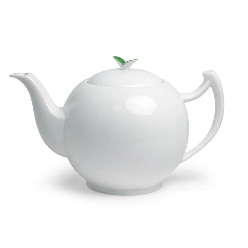 Teekanne TeaLogic Tea Time 1,5l - weisses Fine Bone China Porzellan - Bild 1 von 1