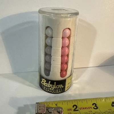 Vintage Sealed Babylon Tower Brain Teaser Puzzle Game Puzzler Taiwan Zauber-Turm - Image 1 of 4