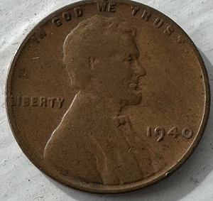 1940 Wheat Penny With Buried L/Missing “T” In Trust - Picture 1 of 6