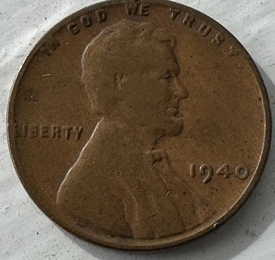 1940 Wheat Penny With Buried L/Missing “T” In Trust - Image 1 of 4