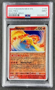 Pokemon Moltres 2023 nuevo - Holograma inverso 146/165 PSA 9 COMO NUEVO - Imagen 1 de 2