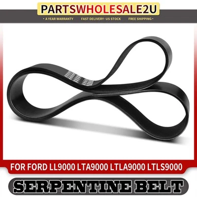 55.46"Serpentine Belt for Ford LL9000 LTA9000 LTLA9000 LTLS9000 1995 1996 14.6L - Image 1 of 4
