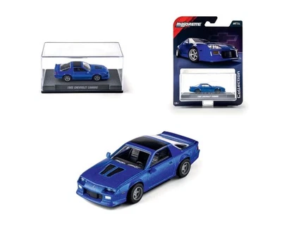 1:64 1985 Chevrolet Camaro -- Dark Blue -- Majorette: Collection Deluxe - Image 1 of 4