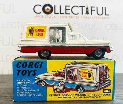 CORGI #486 - CHEVROLET IMPALA KENNEL CLUB SERVICE WAGON - DIECAST - IN BOX🔥 - Image 1 of 4