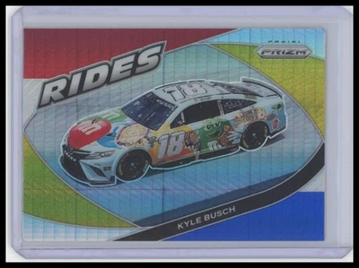 2022 Panini Prizm Kyle Busch Hyper Prizm Red White and Blue #67 R1 Combined Ship - Image 1 of 2