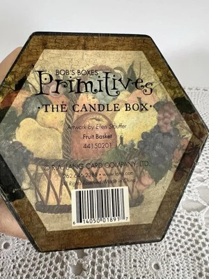 Bob's Boxes PRIMITIVE The Candle Box – Fruit Basket– Dimensions –7-1/4" x 5-1/8" - Image 1 of 4