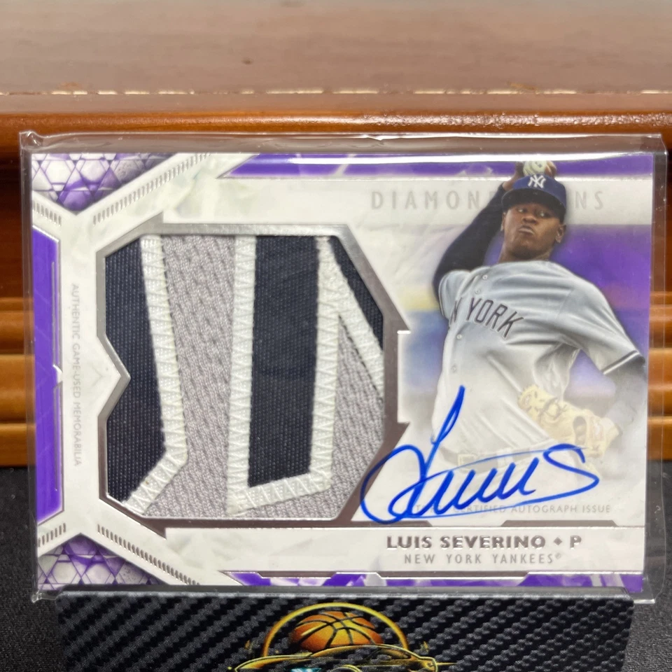 2018 Topps Diamond Icons Luis Severino Patch Auto 🔥/10 ! Filthy Patch game Used - Image 1 of 4
