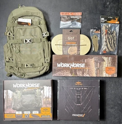 Tethrd Grit Saddle Kit Timber Predator V Plattform Rucksack Stöcke Combo 2 Neu - Bild 1 von 3